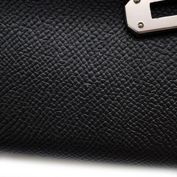 HERMES Kelly wallet Epsom Black - Picture 8 of 13